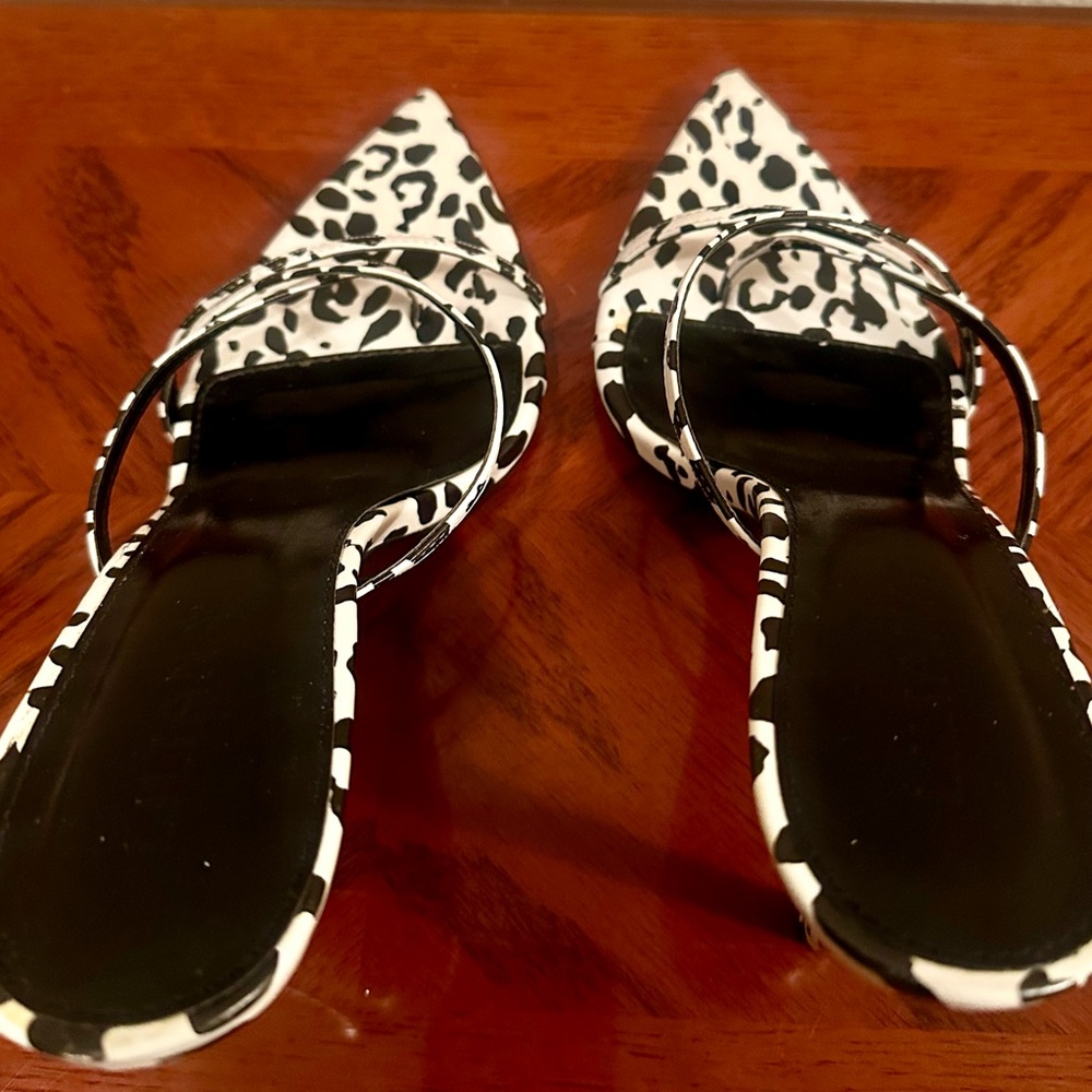 Liliana LAURENT-40 Black and White Heels size 11 - Picture 4 of 8